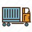 container, logistics, transportation, truck, vehicle 