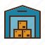 boxes, inventory, storage, storehouse, warehouse 