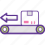 conveyor belt box, package sorting, product distribution, store conveyor 