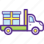 commercial delivery vehicle, delivery service, delivery truck, freight transportation, shipping transport 