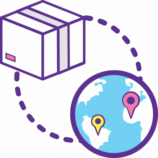 Global logistics, international cargo, international freight, international shipment, worldwide shipping icon - Download on Iconfinder