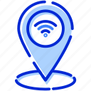 gps, pin, location, signal