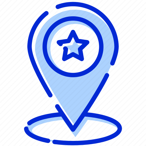 Delivery, favorite location, location, pin, star icon - Download on Iconfinder