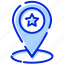 delivery, favorite location, location, pin, star 