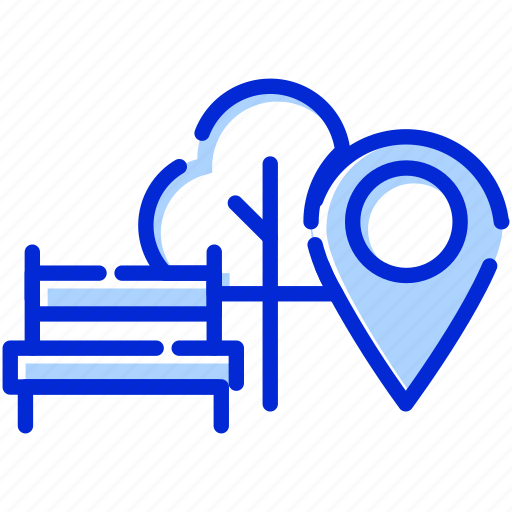 Park location, park, location, tree icon - Download on Iconfinder