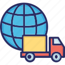 global delivery, cargo, international, truck