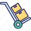 delivery, logistics, delivery service, trolley 