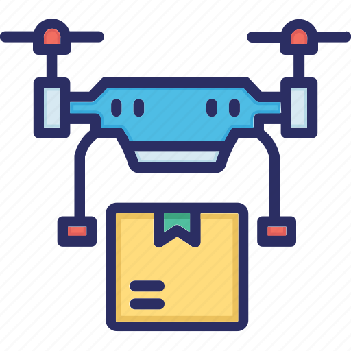 Drone logistics, copter, logistics, shipping icon - Download on Iconfinder