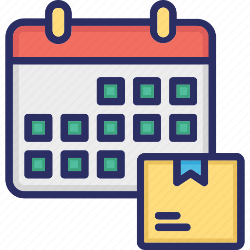 Scheduled delivery, event, time, calendar icon - Download on Iconfinder