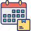 scheduled delivery, event, time, calendar 