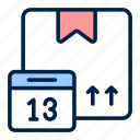 parcel, schedule, date, package, delivery, cargo, courier