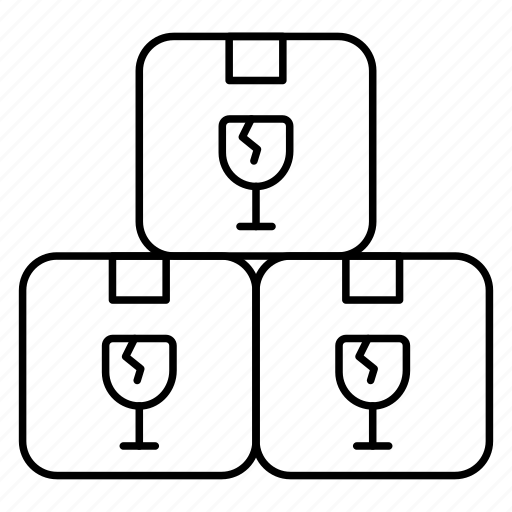 Fragile, parcel, package, carton, shipment, breakable icon - Download on Iconfinder