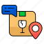 fragile, parcel, package, carton, shipment, breakable, parcelicons 