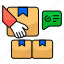 giving, parcel, package, carton, logistic, delivery, boxicons 