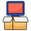 lcd, parcel, led, package, carton, box, cardboard 