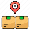 wrong, parcel, location, tracking, package, direction, geolocation