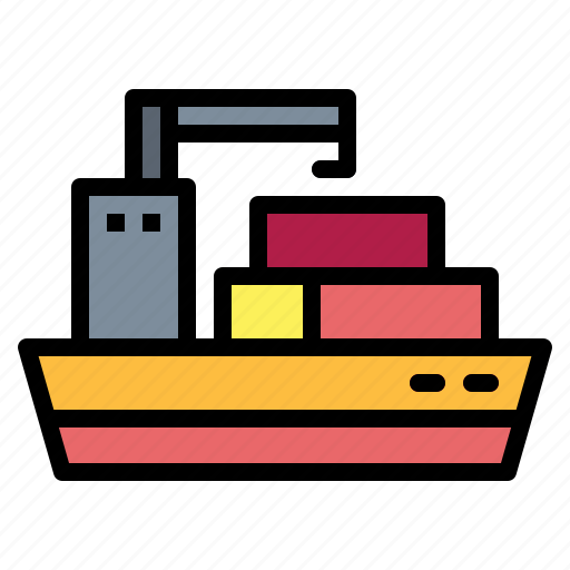 Boat, boats, containers, logistics, sailing, ship, transport icon - Download on Iconfinder