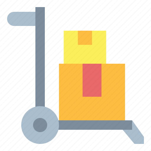 Box, delivery, package, packing, transport, trolley icon - Download on Iconfinder