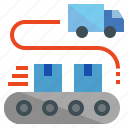 conveyor, load, loading, logistics, parcel, truck