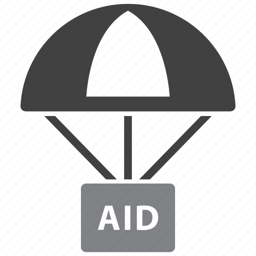 Aid, help, relief, airdrop icon - Download on Iconfinder