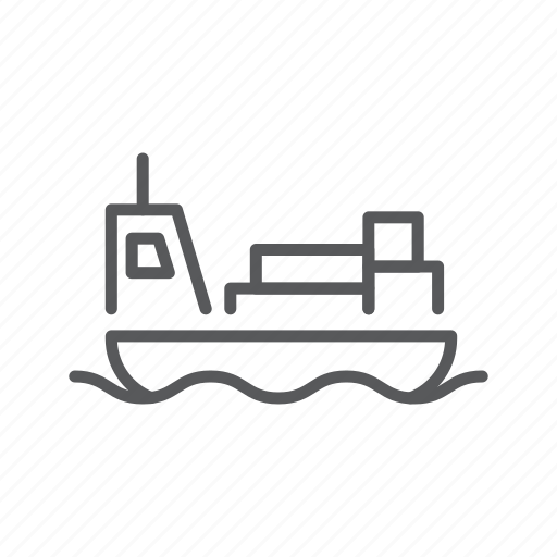 Logistics, shipping, cargo, freighter, ship, transport, transportation icon - Download on Iconfinder