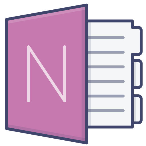 Office, onenote, software, windows icon - Free download