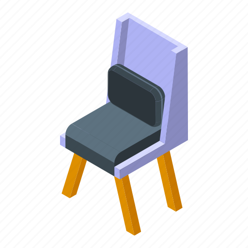 Textile, chair, isometric icon - Download on Iconfinder