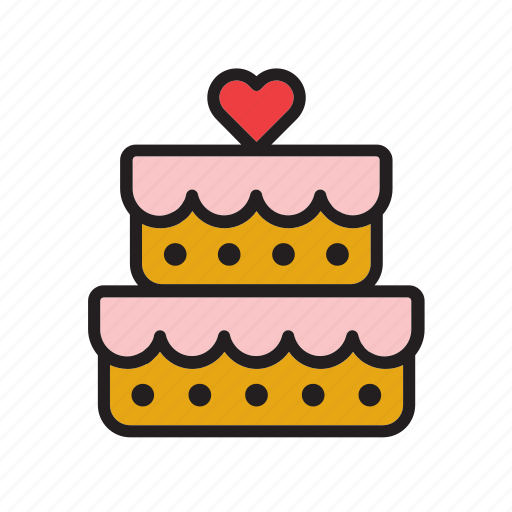 Cake, food, heart, love, pie, wedding icon - Download on Iconfinder