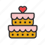 cake, food, heart, love, pie, wedding 