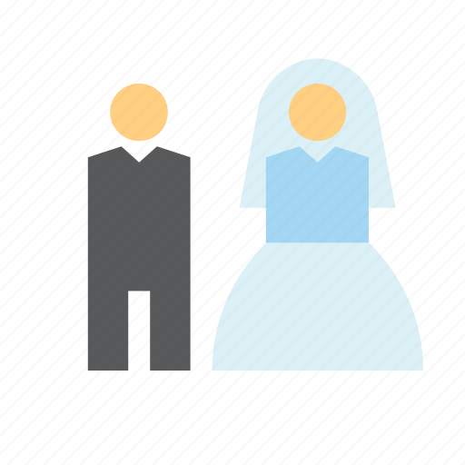 Bride, couple, groom, love, people, romance, wedding icon - Download on Iconfinder