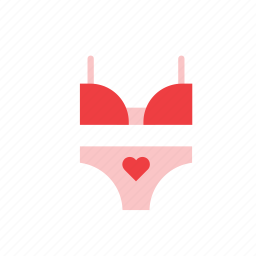 Bra, heart, love, panties, underwear, valentines icon - Download on Iconfinder