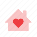 building, heart, home, house, love, romance, valentines