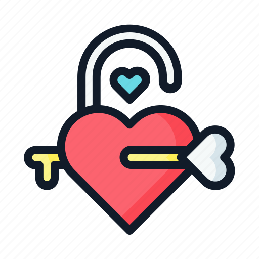 Padlock, valentine, love, valentine day icon - Download on Iconfinder