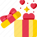 gift, present, box, love, valentine, heart, romance