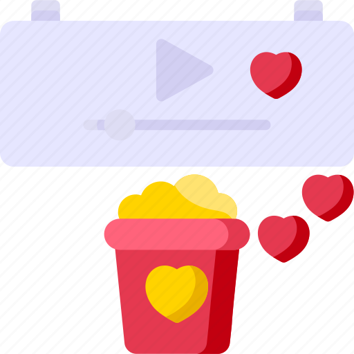 Movie, love, heart, valentine, film, romance, video icon - Download on Iconfinder