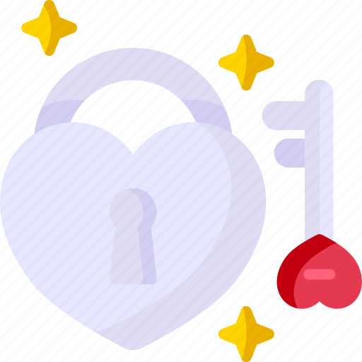 Key, lock, security, heart, love, valentine icon - Download on Iconfinder