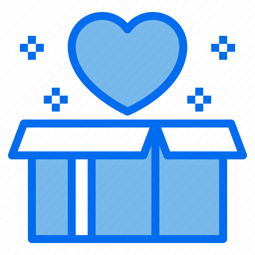 Heart, love, open, box, delivery icon - Download on Iconfinder