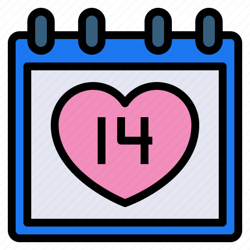 Heart, love, calendar, valentine, day icon - Download on Iconfinder