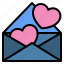 heart, love, letter, mail, valentine, romantic 