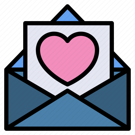 Heart, love, mail, letter, valentine, romantic icon - Download on Iconfinder