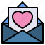 heart, love, mail, letter, valentine, romantic 