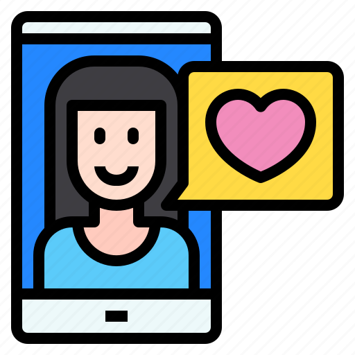 Heart, love, message, chat, phone, video, call icon - Download on Iconfinder