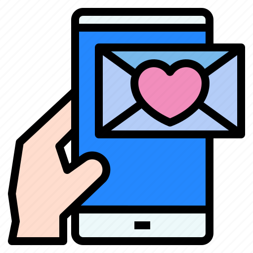 Heart, love, message, smartphone, phone, mail, letter icon - Download on Iconfinder
