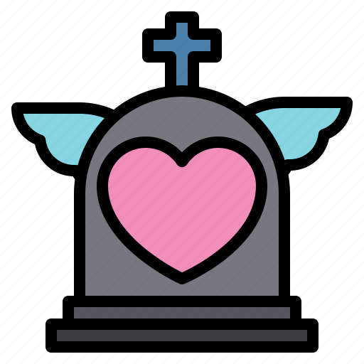 Heart, love, tombstone icon - Download on Iconfinder