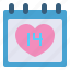 heart, love, calendar, valentine, day 
