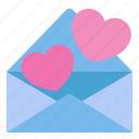 heart, love, letter, mail, valentine, romantic