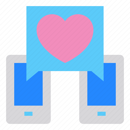 Heart, love, phone, mobile, technology icon - Download on Iconfinder