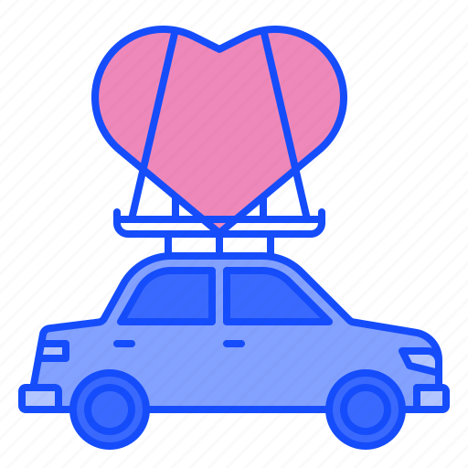 Car, love, romantic, heart, valentine, freight, carry icon - Download on Iconfinder
