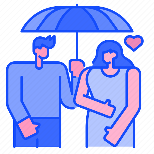 Umbrella, heart, rain, love, romantic, man, women icon - Download on Iconfinder