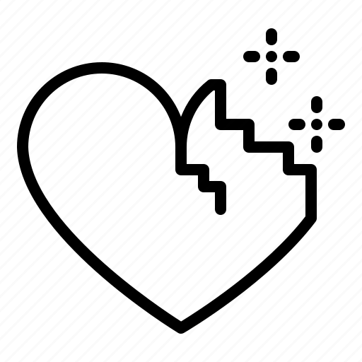 Broken heart, love, heart icon - Download on Iconfinder